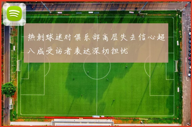 热刺球迷对俱乐部高层失去信心超八成受访者表达深切担忧